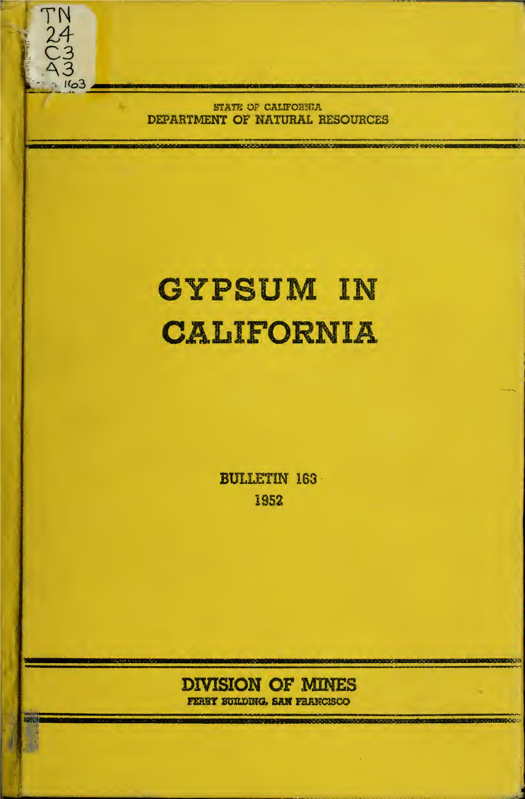 Gypsum in California