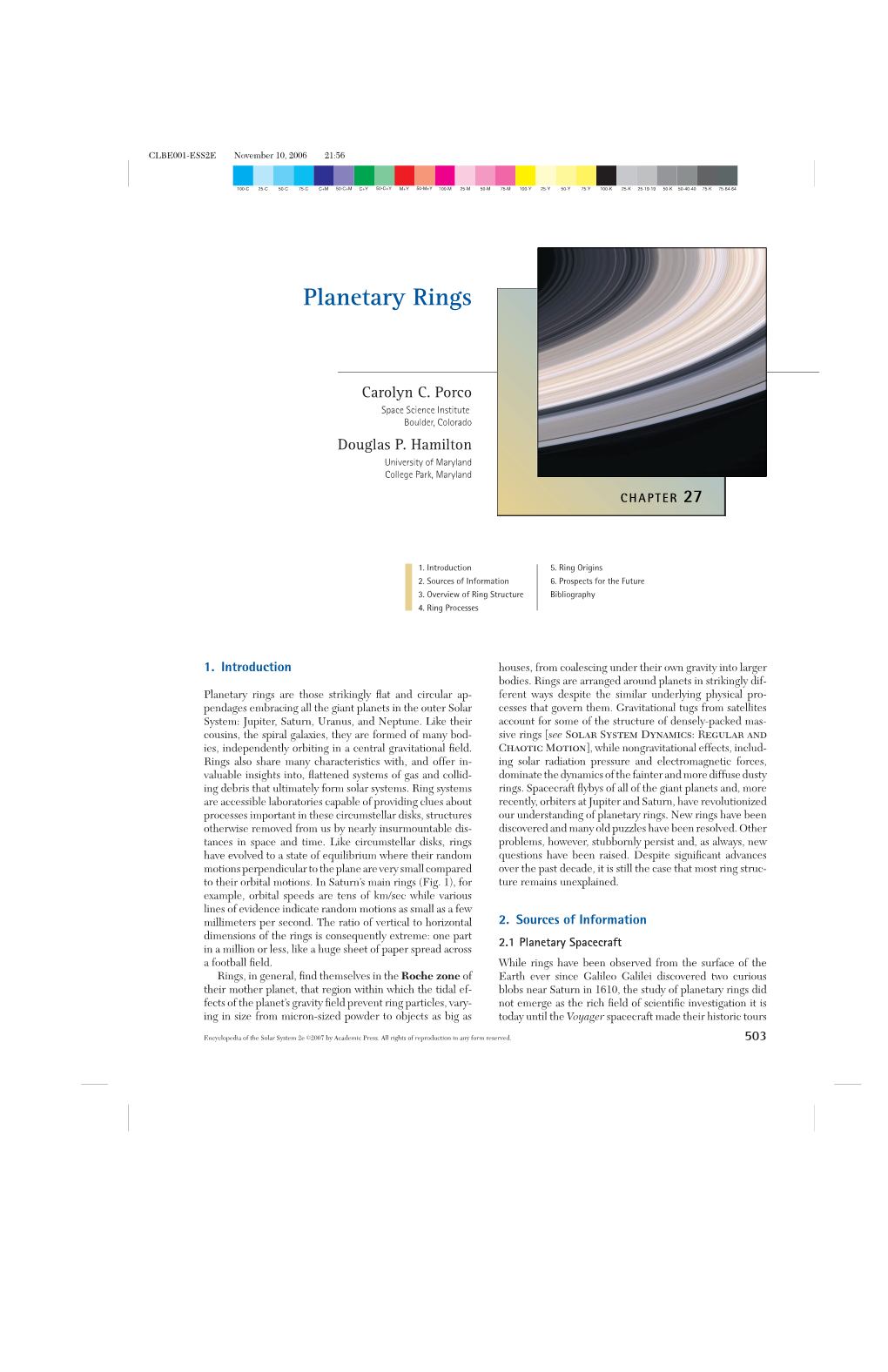 Planetary Rings