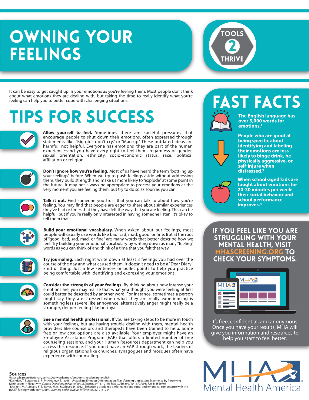 OWNING YOUR FEELINGS Tips for Success