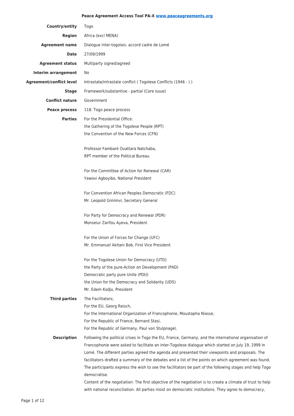 Export Agreement Coding (PDF)