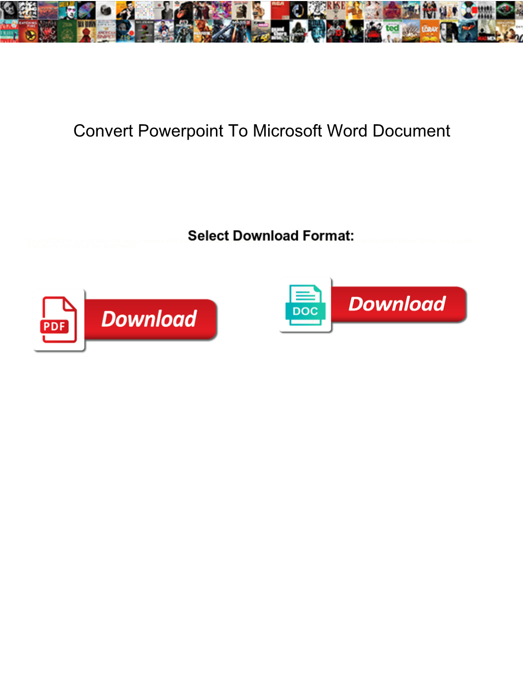 Convert Powerpoint to Microsoft Word Document