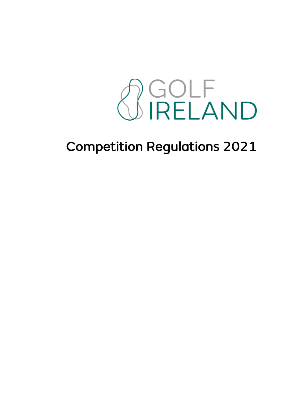 Golf Ireland – Competition Regulations 2021