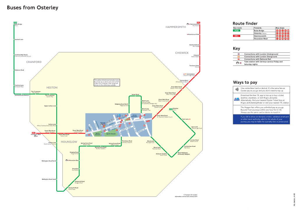 Buses from Osterley