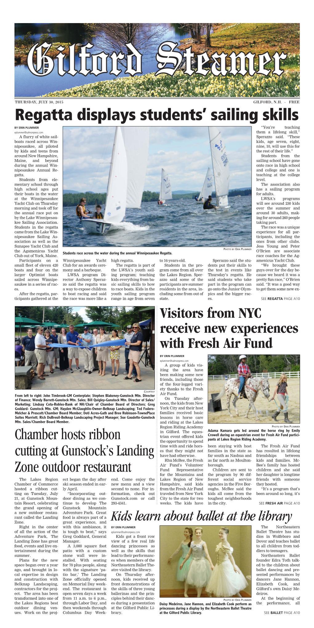 Regatta Displays Students' Sailing Skills