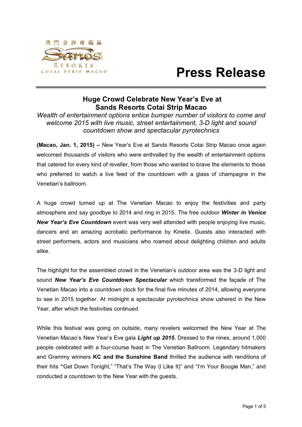 Press Release