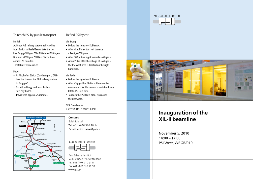 Inauguration of the XIL-II Beamline