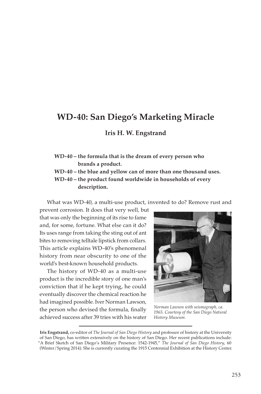 WD-40: San Diego’S Marketing Miracle