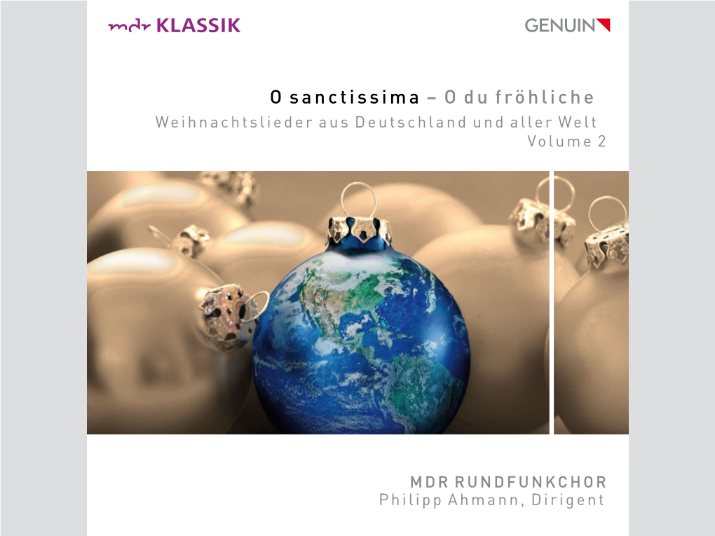 O Sanctissima – O Du Fröhliche Weihnachtslieder Aus Deutschland Und Aller Welt Volume 2