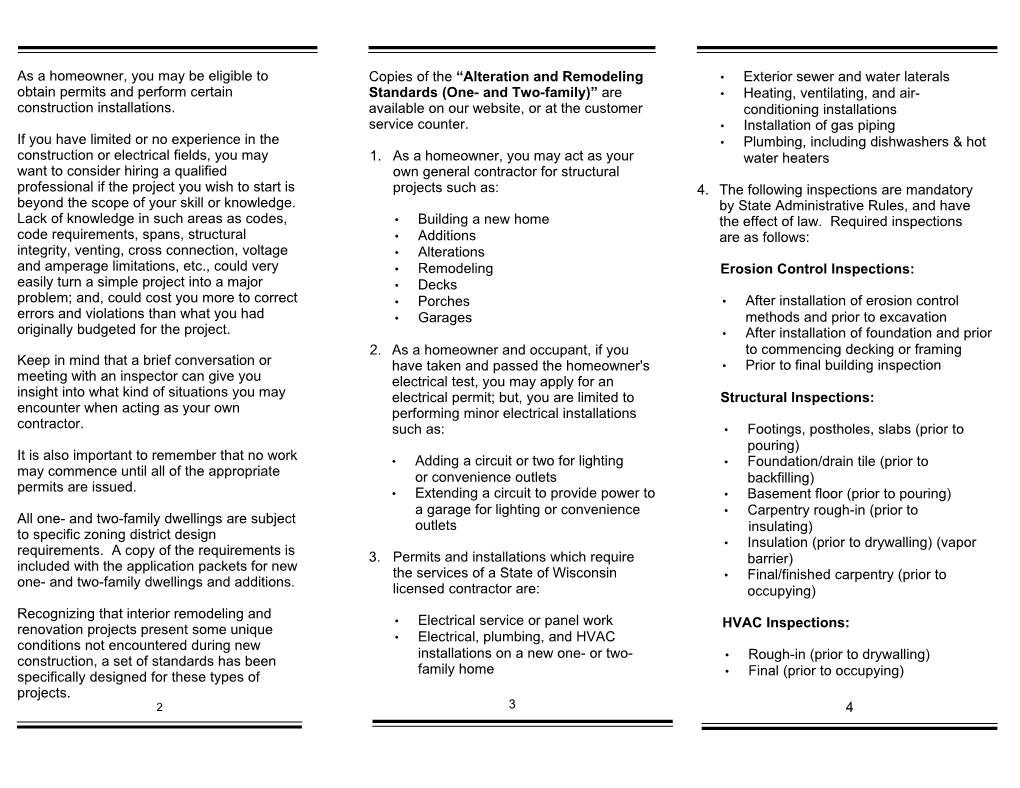 Home Owners Guide to Permits