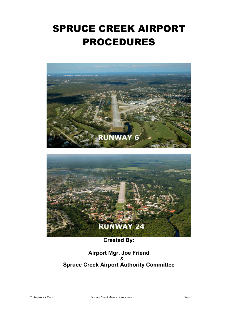 Spruce Creek Airport Procedures