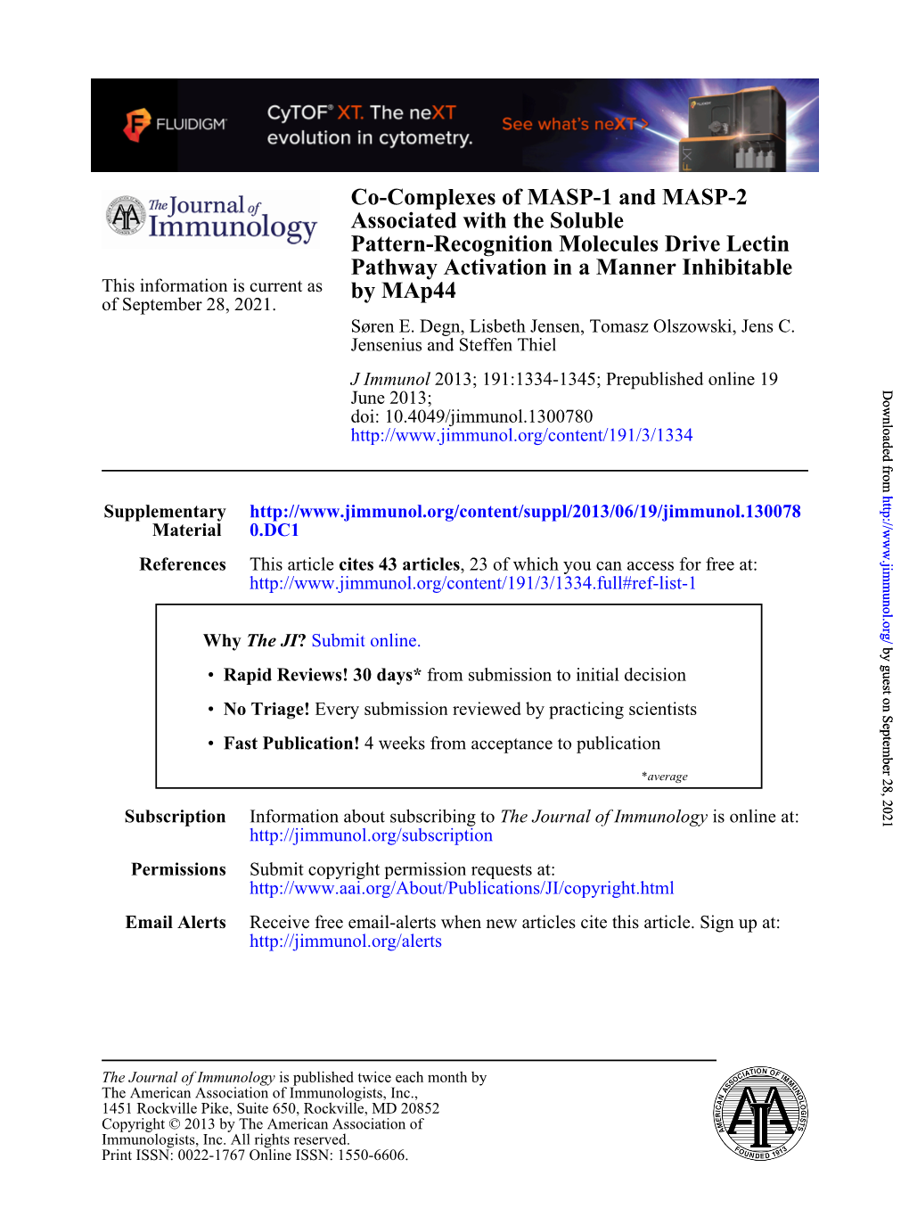 By Map44 Pathway Activation in a Manner Inhibitable Pattern