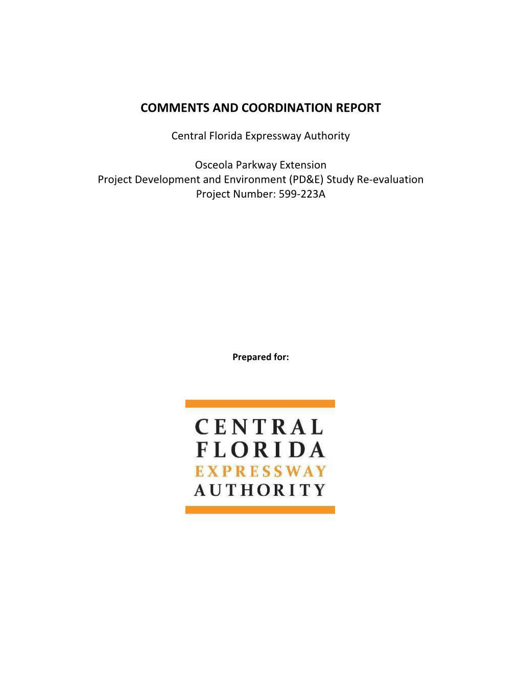 Osceola Parkway Extension Coments & Coord-Report.Pdf