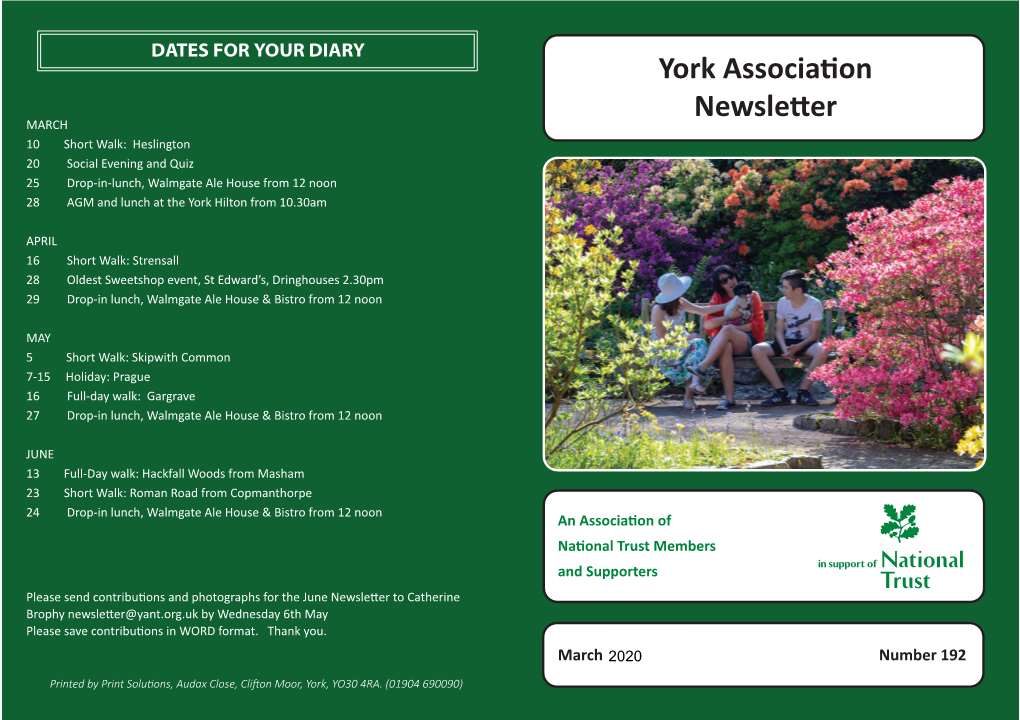 York Association Newsletter