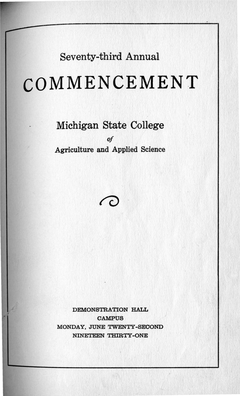 Commencement