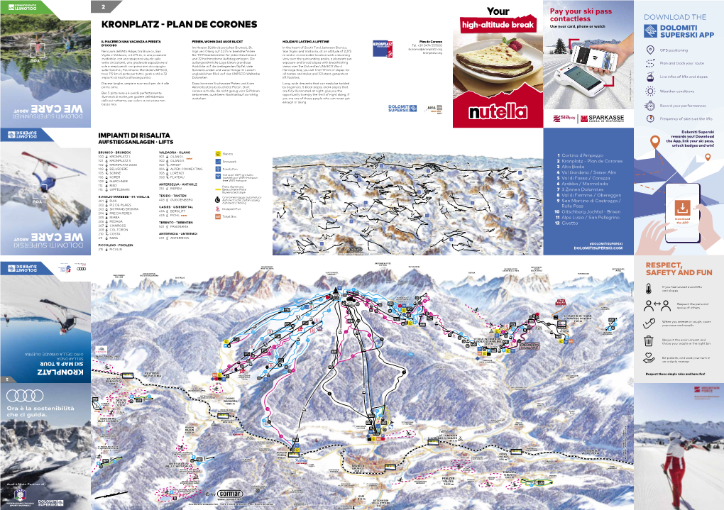 Skimap Plan De Corones/Dolomiti Superski