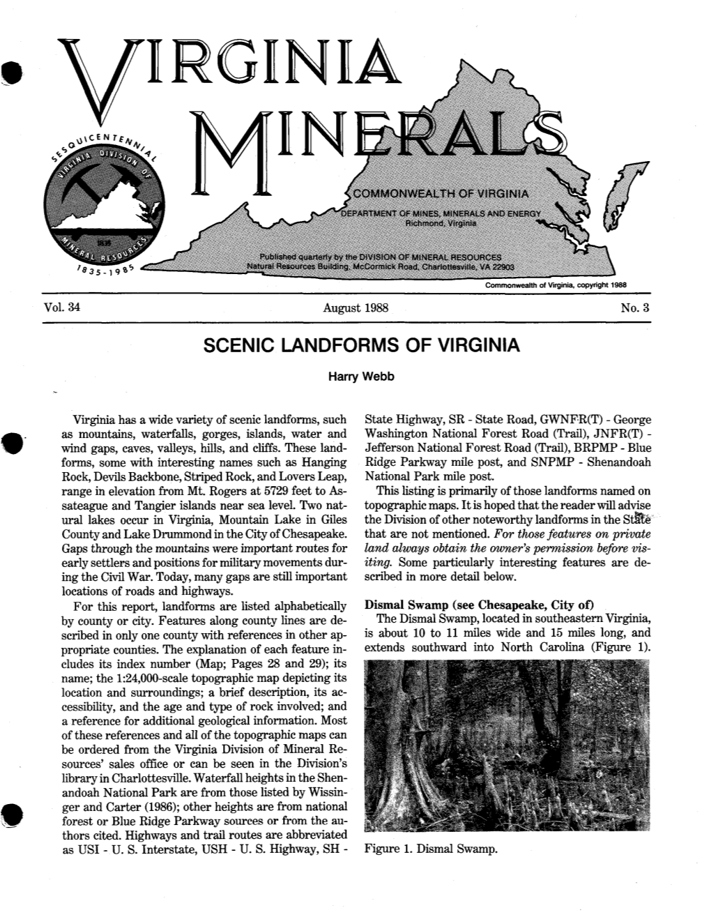 Scenic Landforms of Virginia