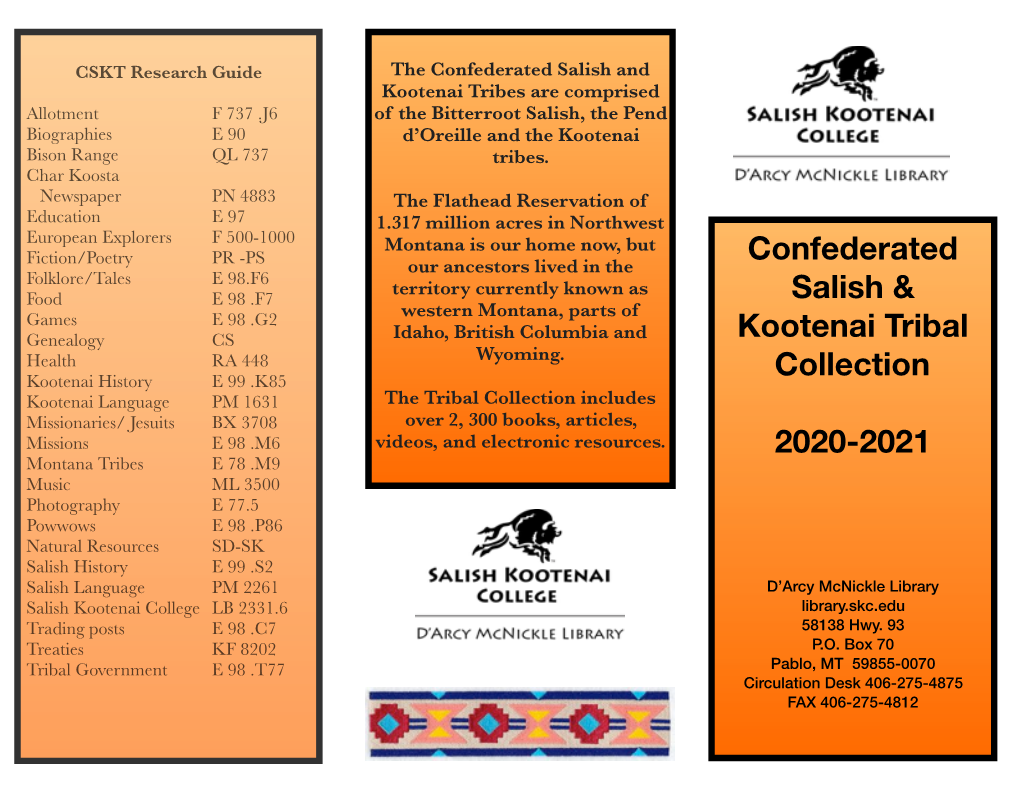 Salish & Kootenai Tribal Collection Copy