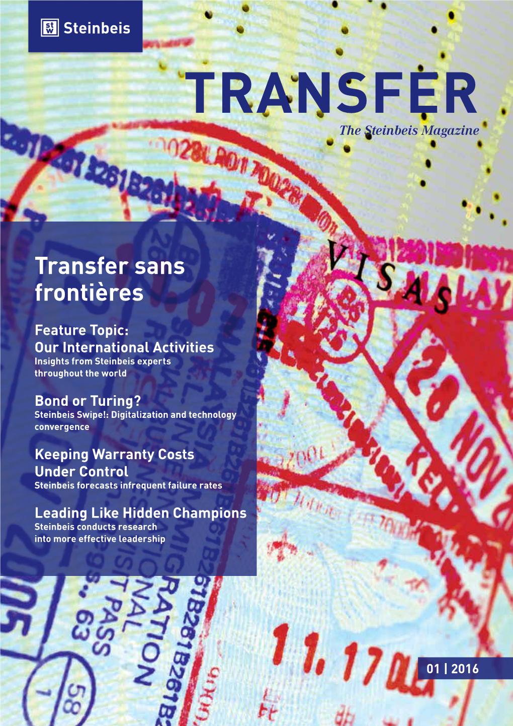 TRANSFER the Steinbeis Magazine