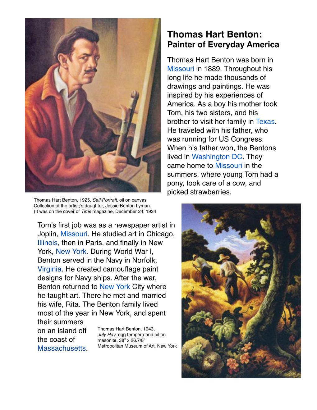 Thomas Hart Benton MS Text