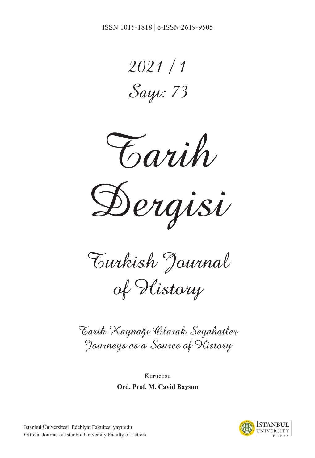 Turkish Journal of History