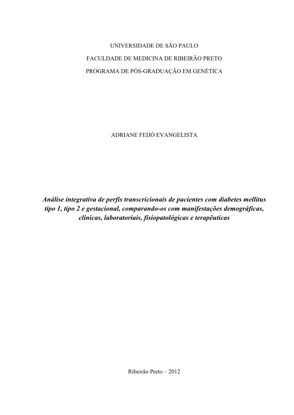 Análise Integrativa De Perfis Transcricionais De Pacientes Com