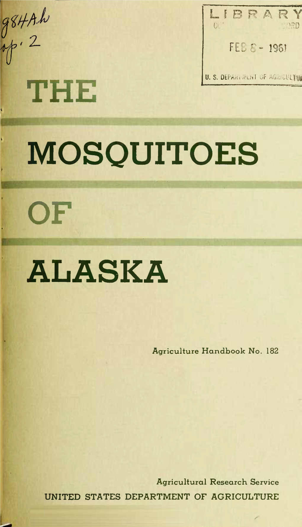 The Mosquitoes of Alaska