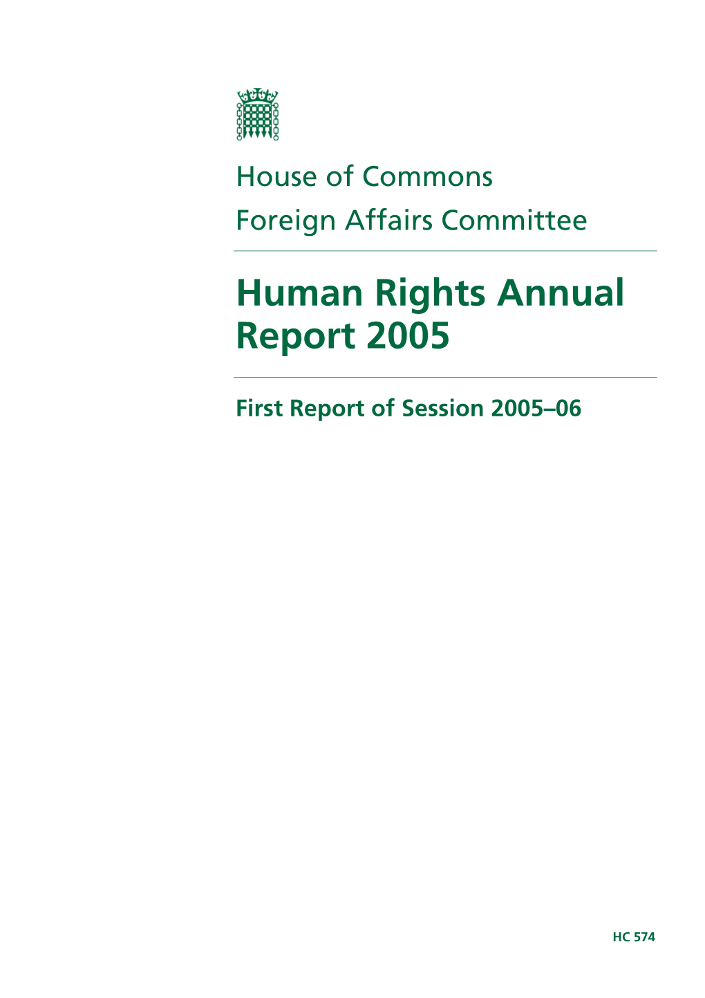 Human Rights Annual Report 2005
