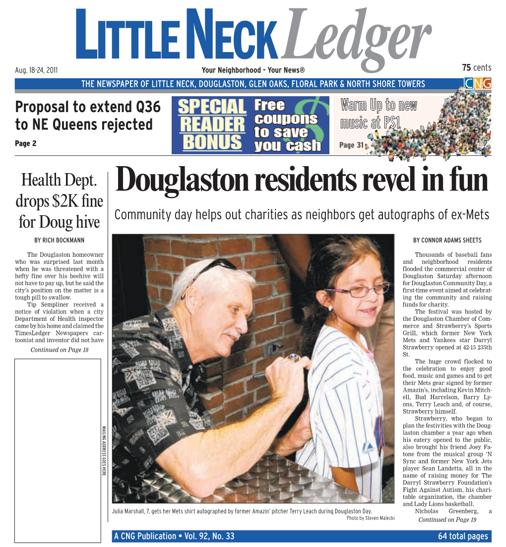 Douglaston Residents Revel In