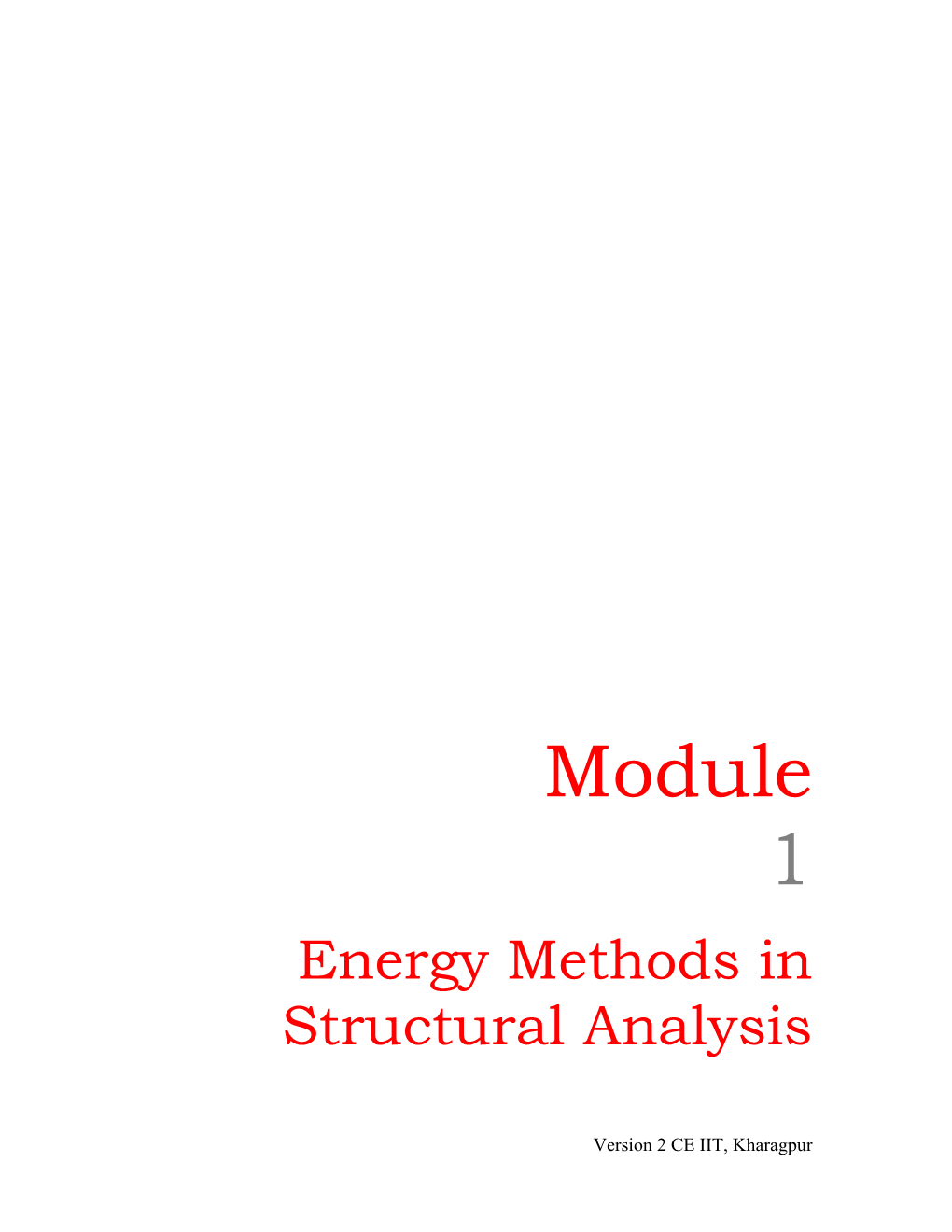 Structural Analysis