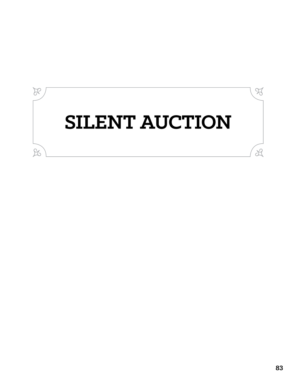 Silent Auction