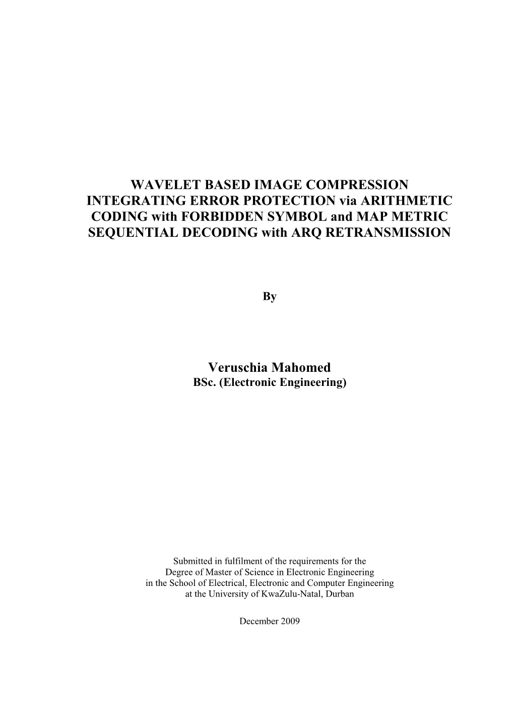 VM Dissertation 2009