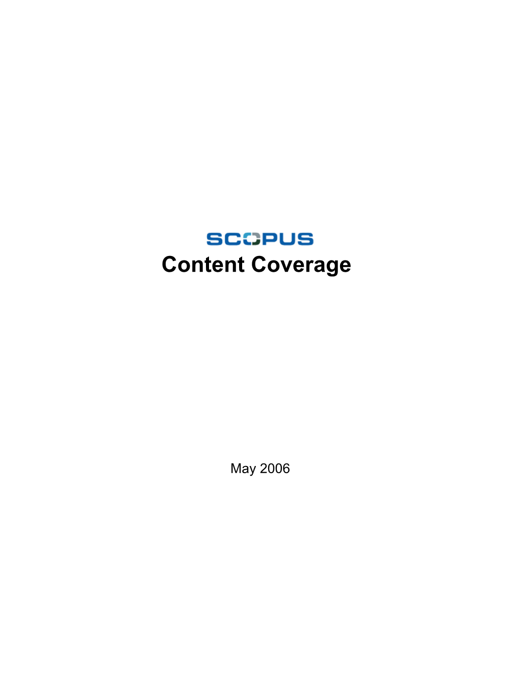 Scopus Content Reference Guide