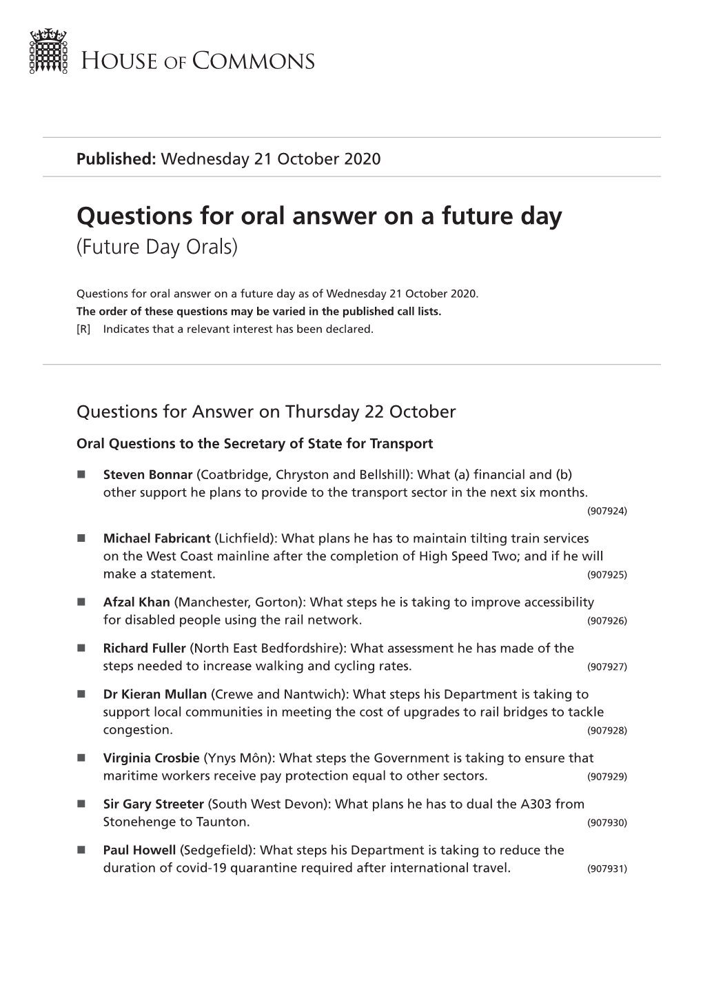 View Future Day Orals PDF File 0.11 MB