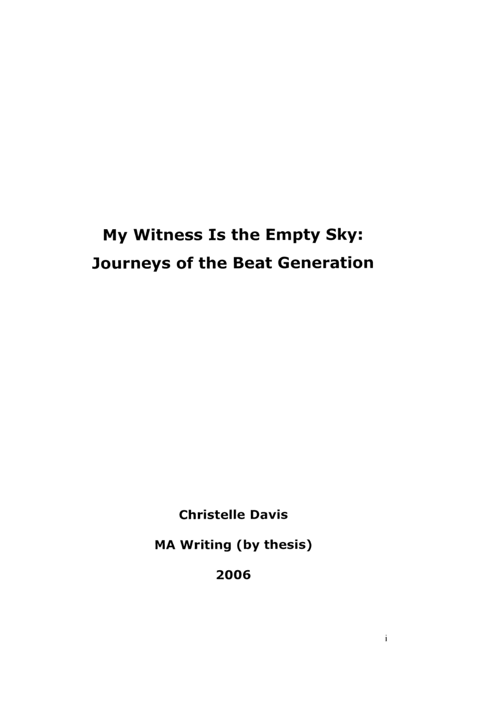 Journeys of the Beat Generation