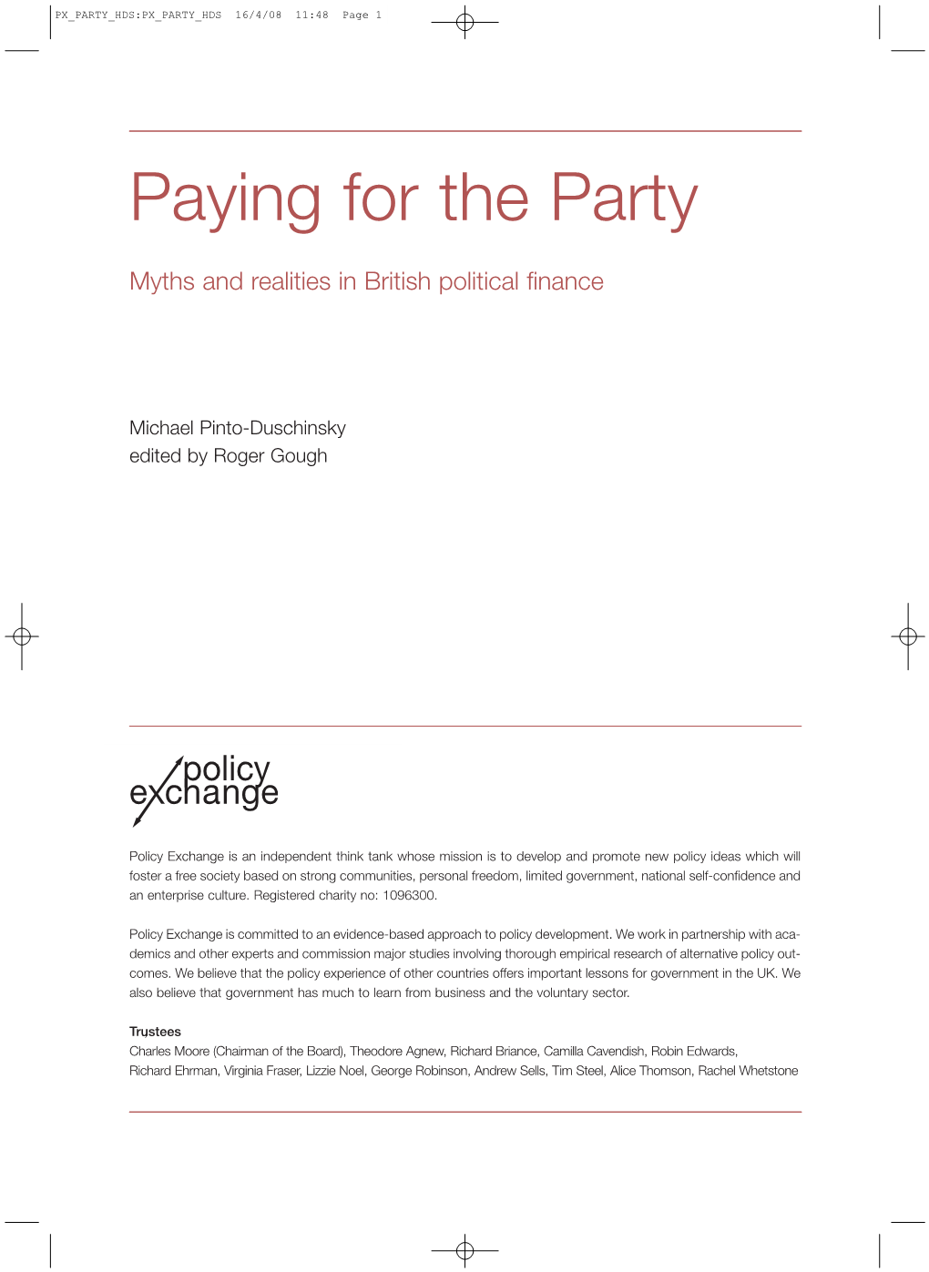 Paying for the Party