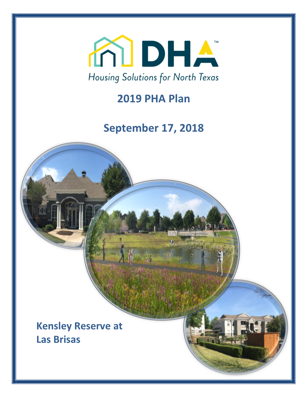 2019 PHA Plan September 17, 2018