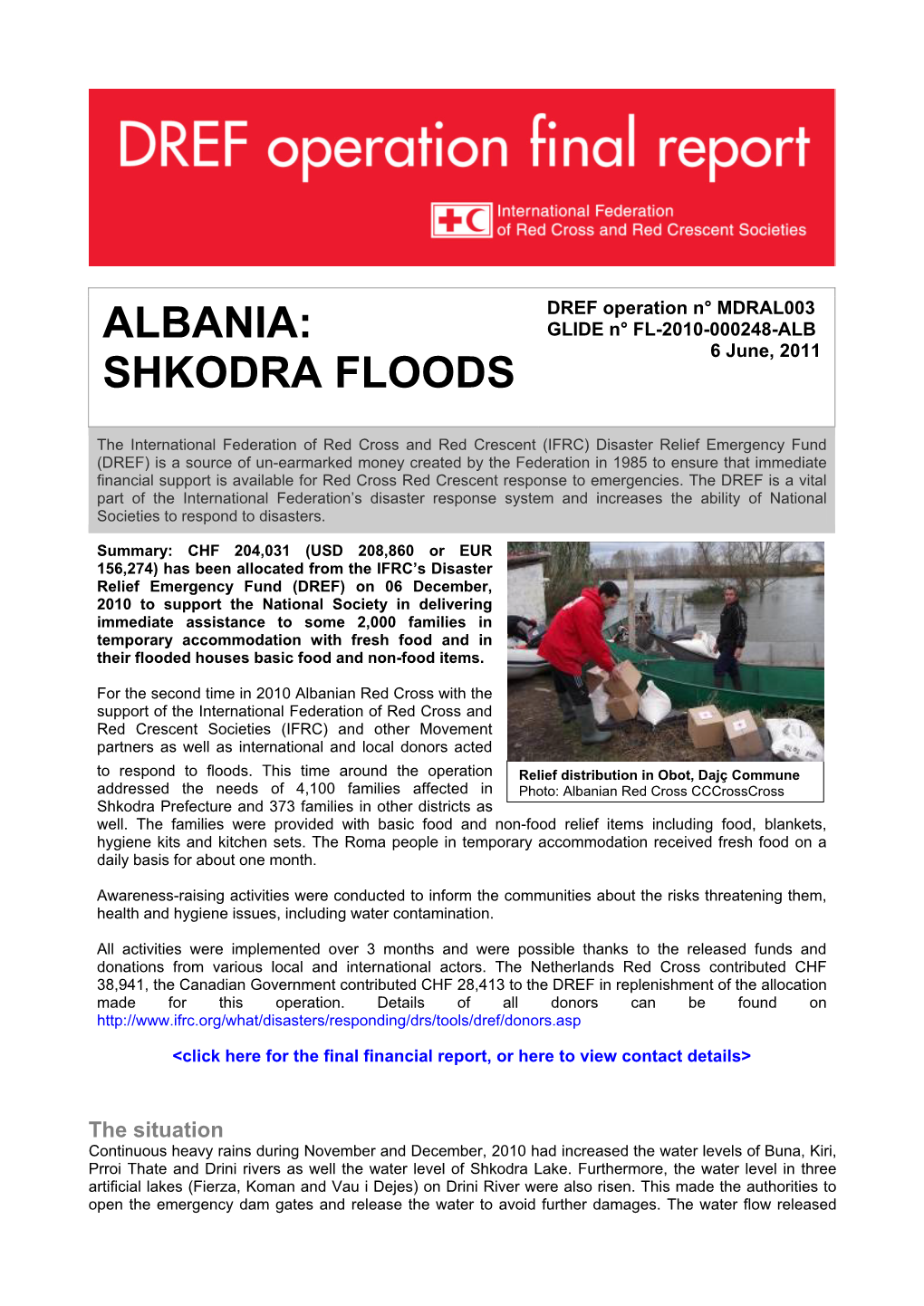 Albania: Shkodra Floods