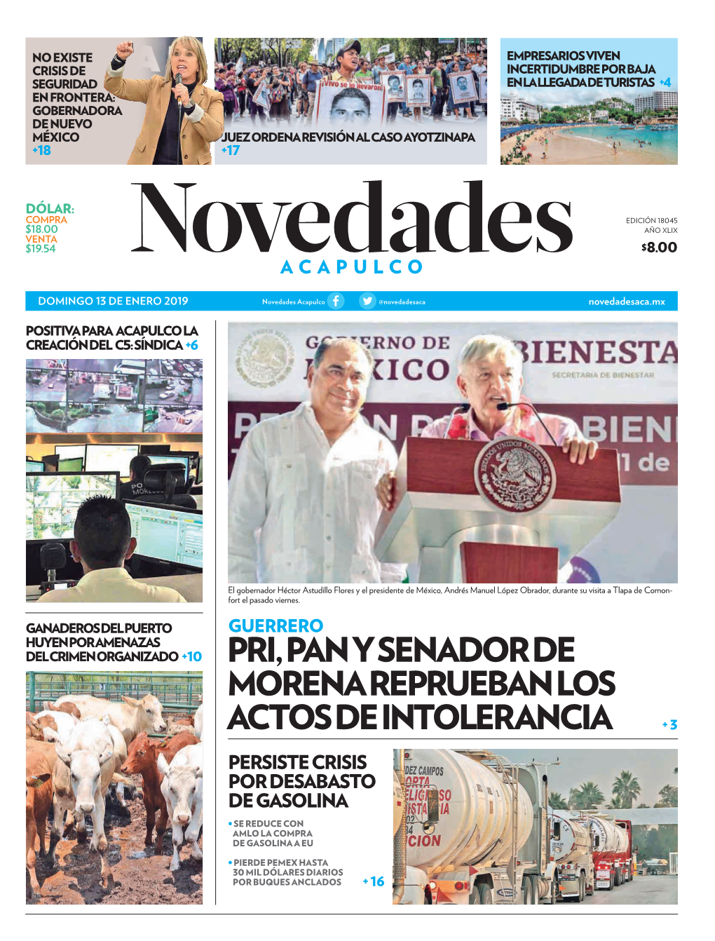 Pri, Pan Y Senador De Morena Reprueban Los Actos De Intolerancia + 3 Persiste Crisis Por Desabasto De Gasolina • Se Reduce Con Amlo La Compra De Gasolina a Eu