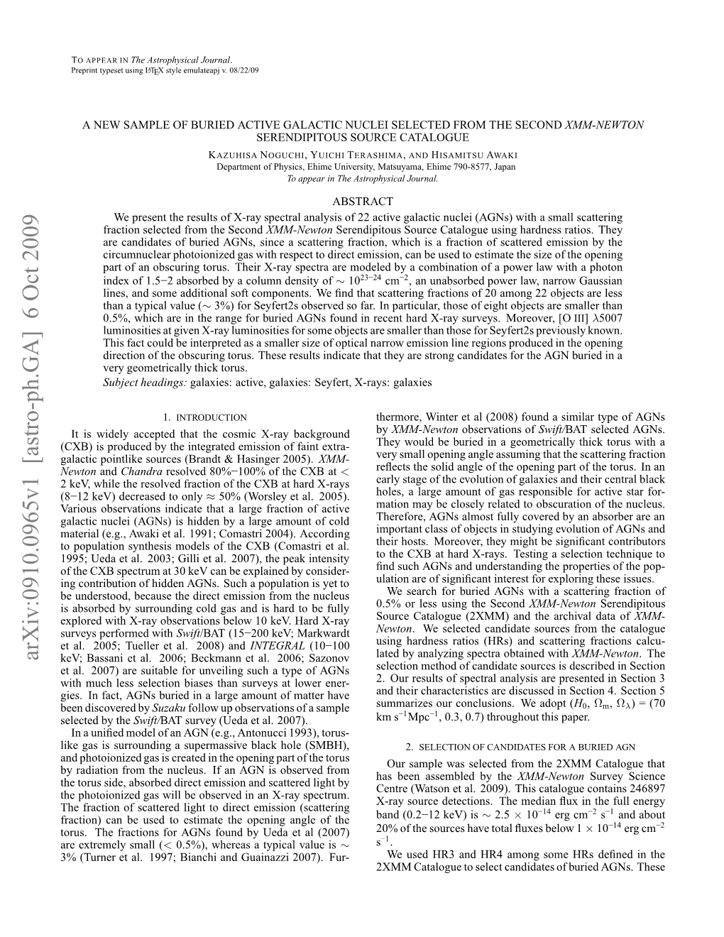 A New Sample of Buried Active Galactic Nuclei Selected from The