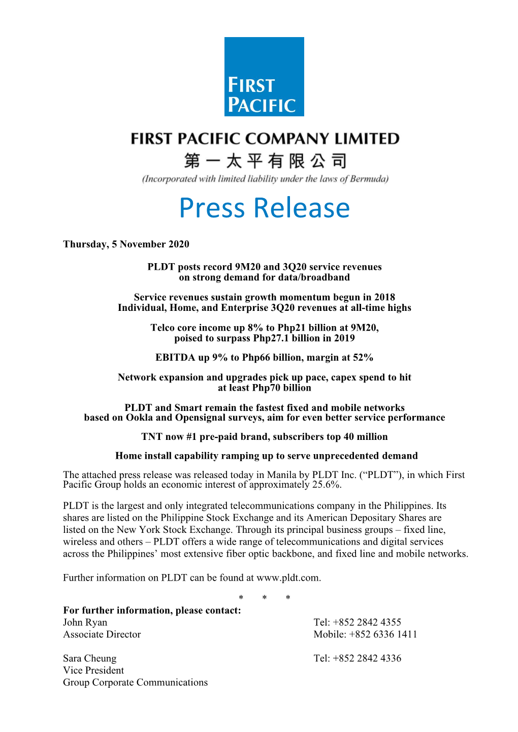 Press Release