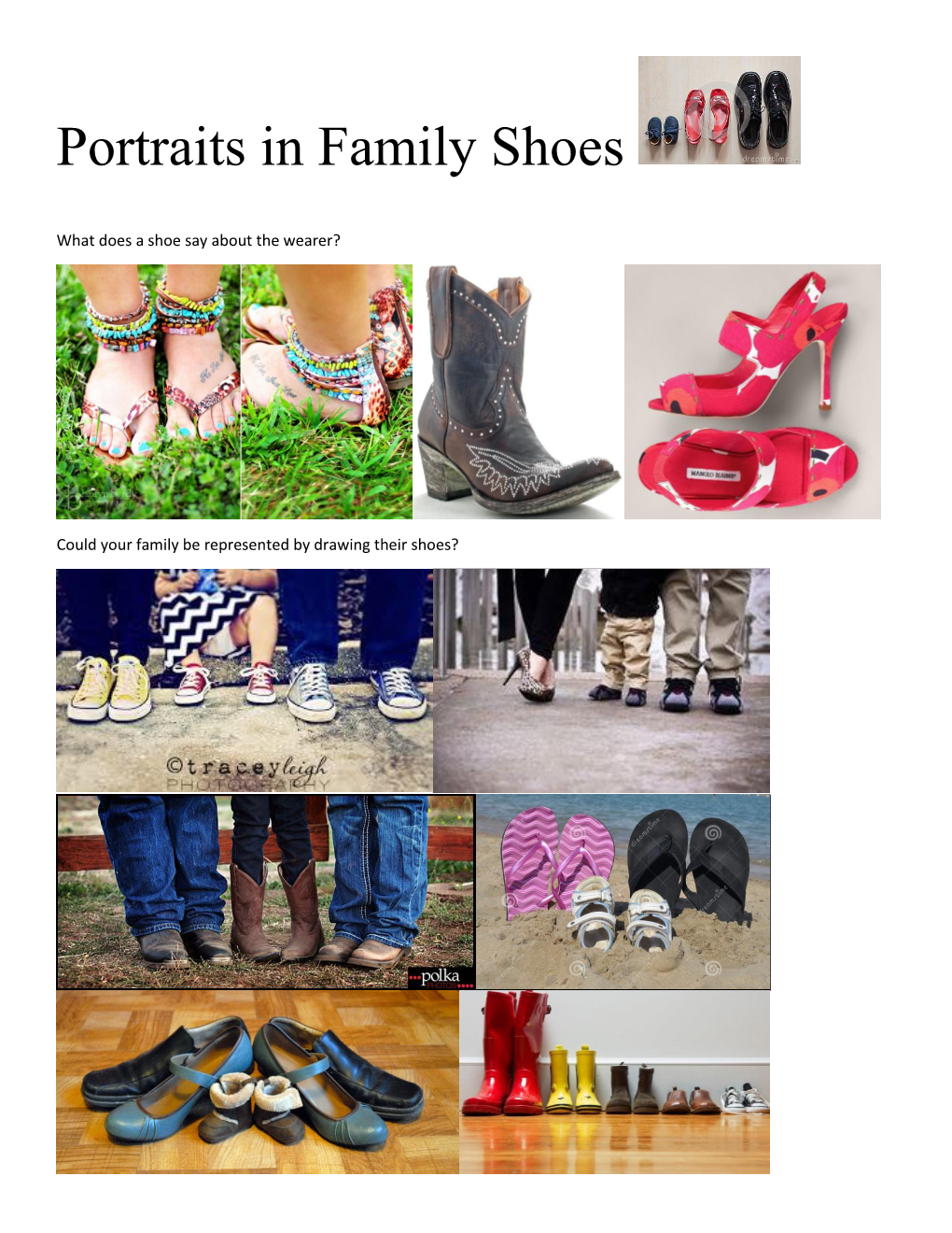 Portraits in Family Shoes