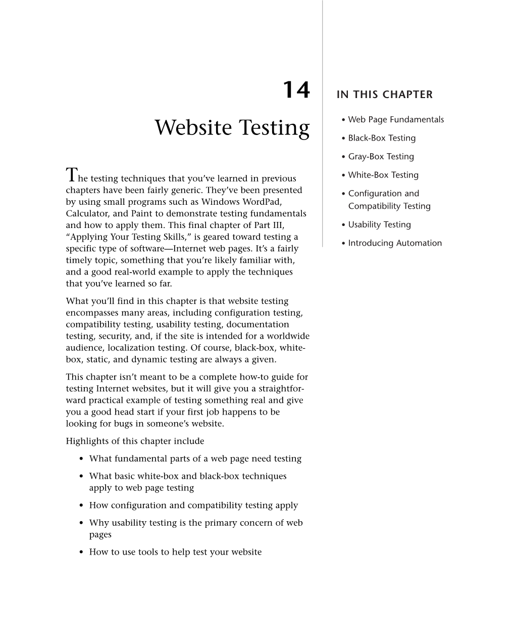 Website Testing • Black-Box Testing