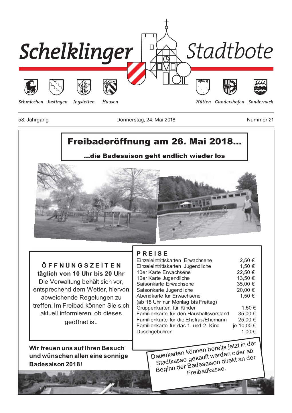 Freibaderöffnung Am 26. Mai 2018…