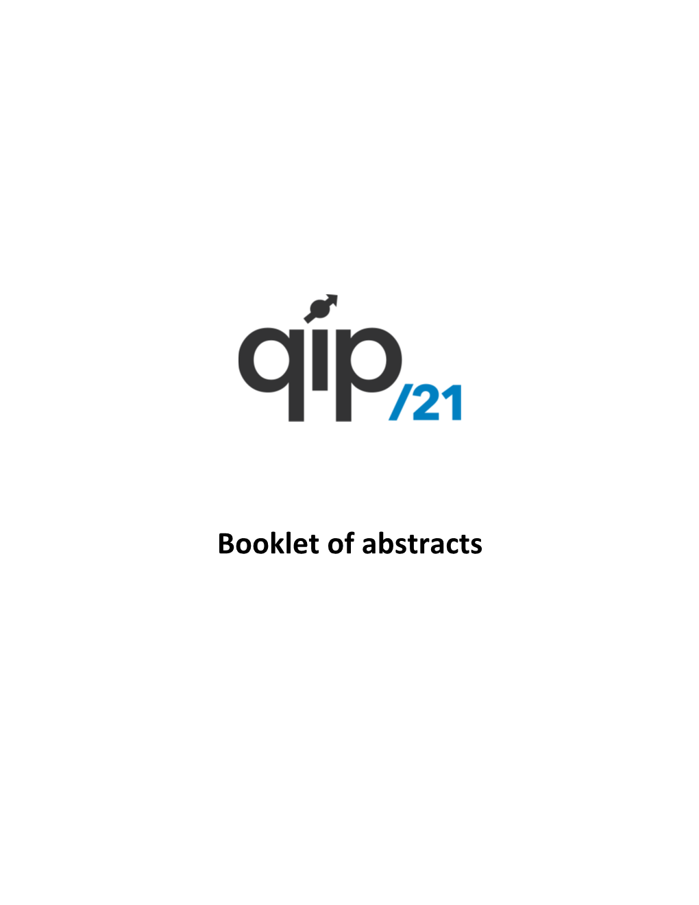 Booklet of Abstracts