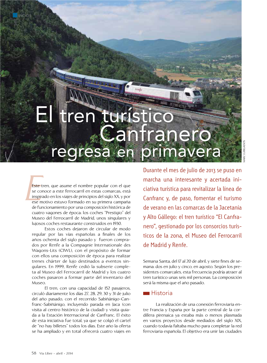 El Tren Turístico Canfranero