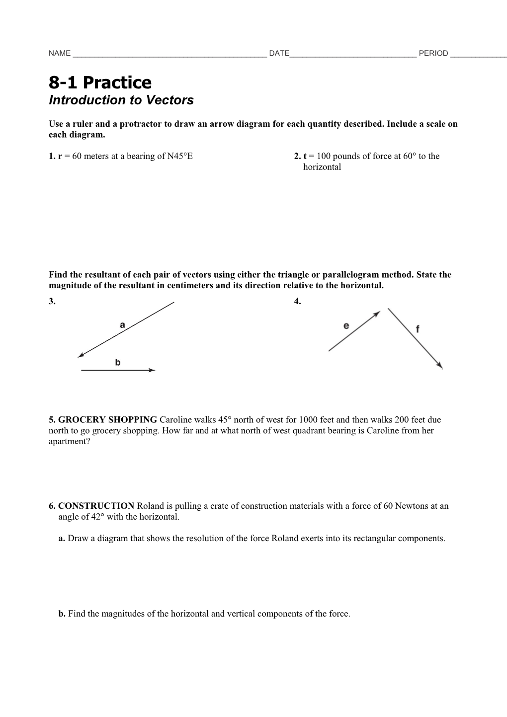 Introduction to Vectors