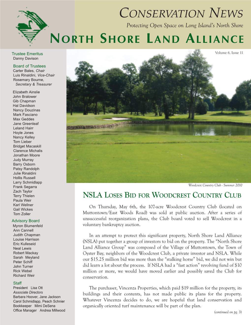 Conservation News North Shore Land Alliance