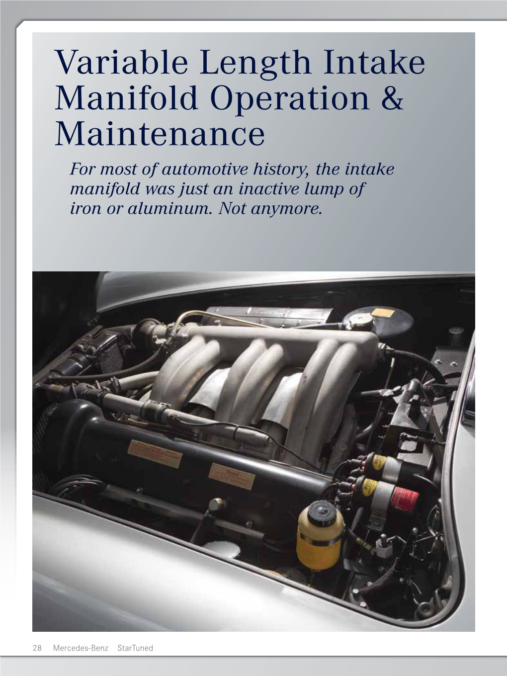 Variable Length Intake Manifold Operation & Maintenance