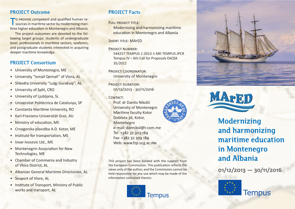 Modernizing and Harmonizing Maritime Education in Montenegro and Albania