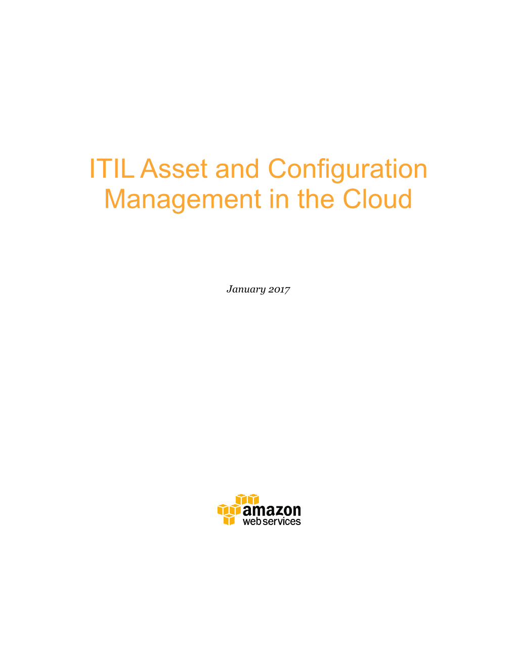 ITIL Asset and Configuration Management in the Cloud